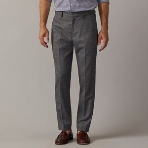 NWT J. Crew Gray Men's Bowery Dress Pant in Wool Blend 36 x 32